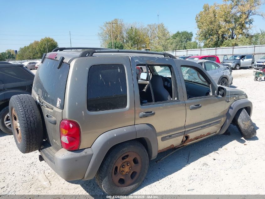 2004 Jeep Liberty Sport VIN: 1J4GL48K74W330279 Lot: 43268900