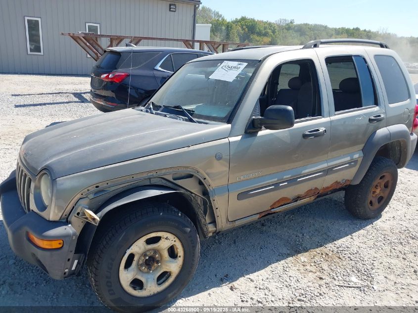 2004 Jeep Liberty Sport VIN: 1J4GL48K74W330279 Lot: 43268900
