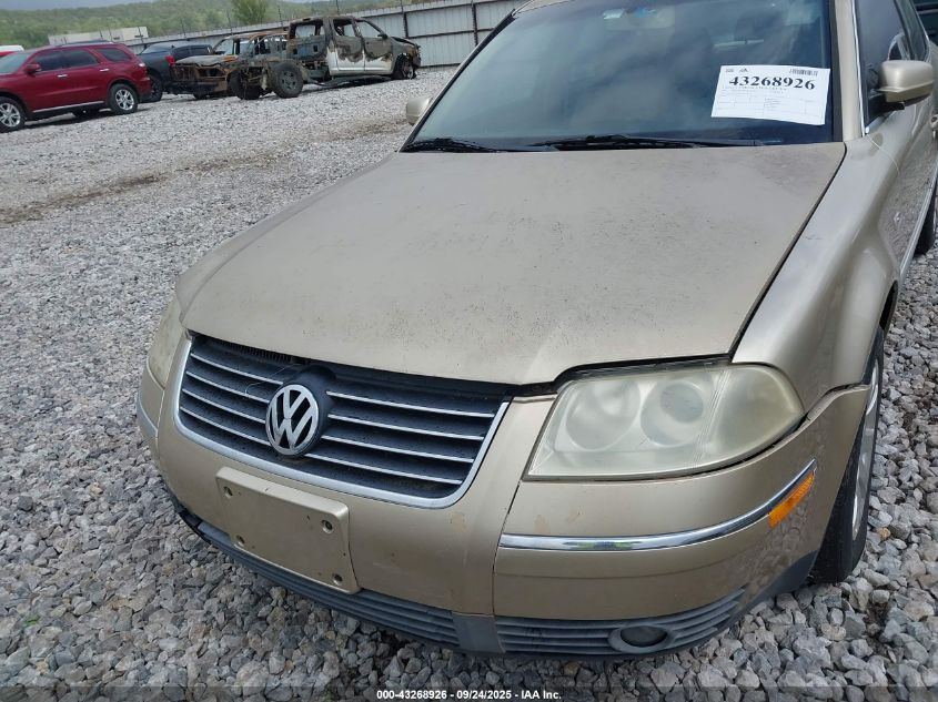 2001 Volkswagen Passat Gls VIN: WVWPD63B41P206708 Lot: 43268926