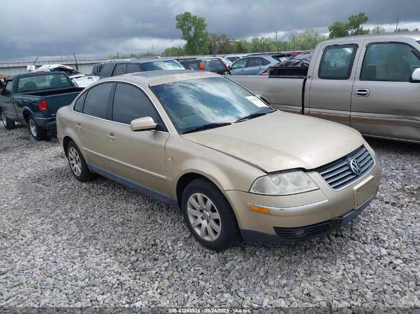 2001 Volkswagen Passat Gls VIN: WVWPD63B41P206708 Lot: 43268926