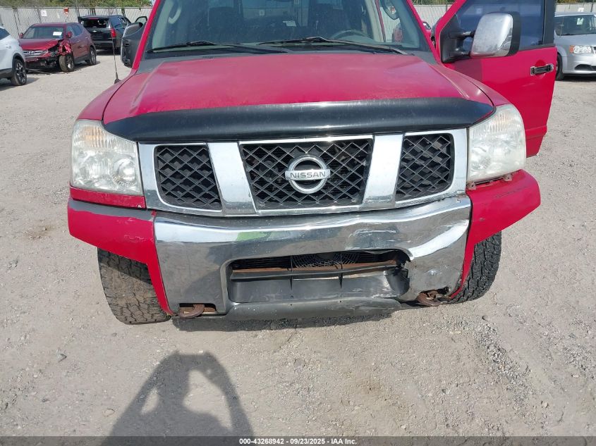 2005 Nissan Titan Se VIN: 1N6AA07B95N521198 Lot: 43268942