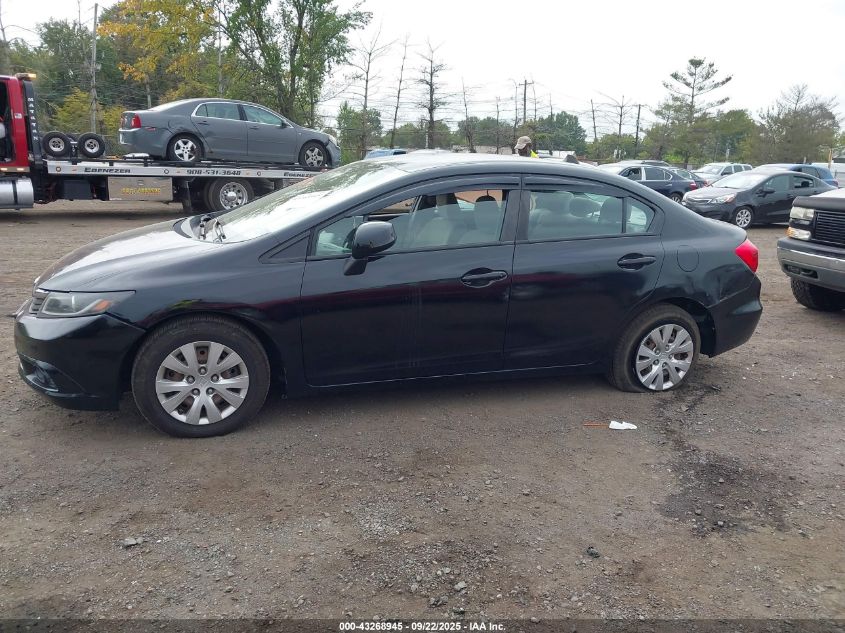 2012 Honda Civic Lx VIN: 2HGFB2F56CH331086 Lot: 43268945