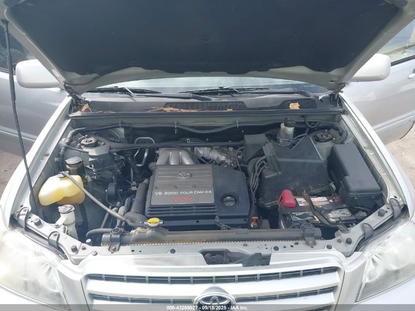 2001 Toyota Highlander V6 VIN: JTEHF21A210031686 Lot: 43269027