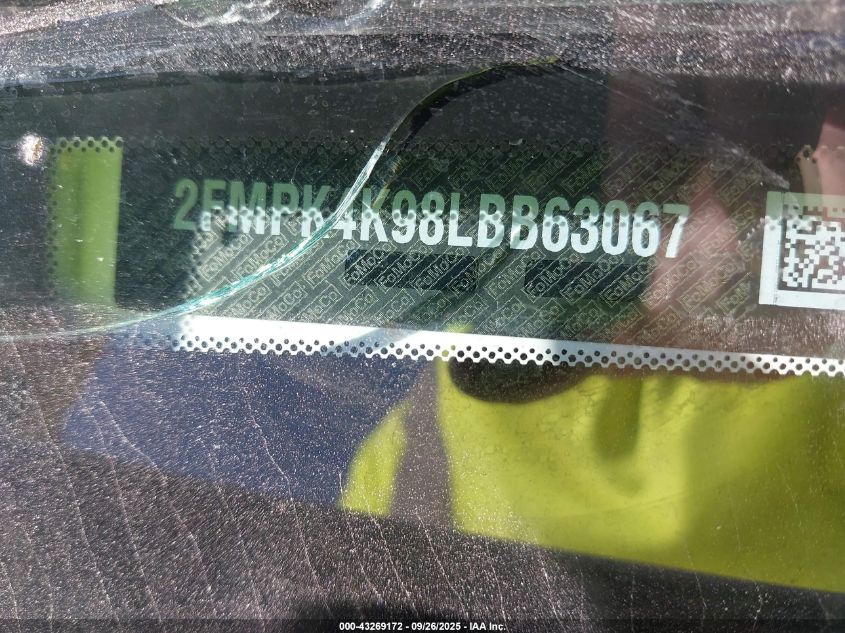 2020 Ford Edge Titanium VIN: 2FMPK4K98LBB63067 Lot: 43269172