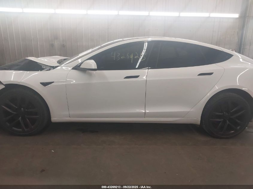 2021 Tesla Model S Long Range Dual Motor All-Wheel Drive VIN: 5YJSA1E5XMF432277 Lot: 43269213