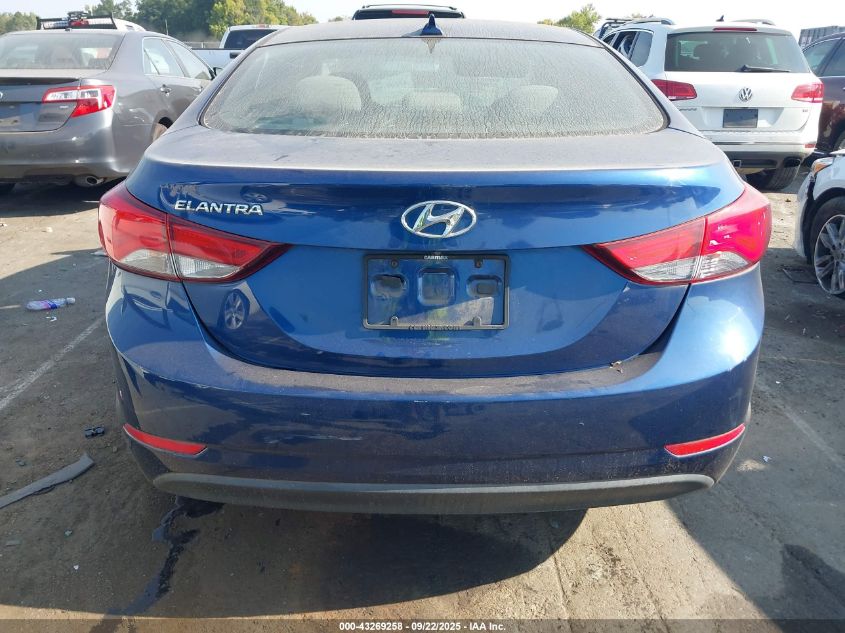 2016 Hyundai Elantra Se VIN: 5NPDH4AE7GH734546 Lot: 43269258