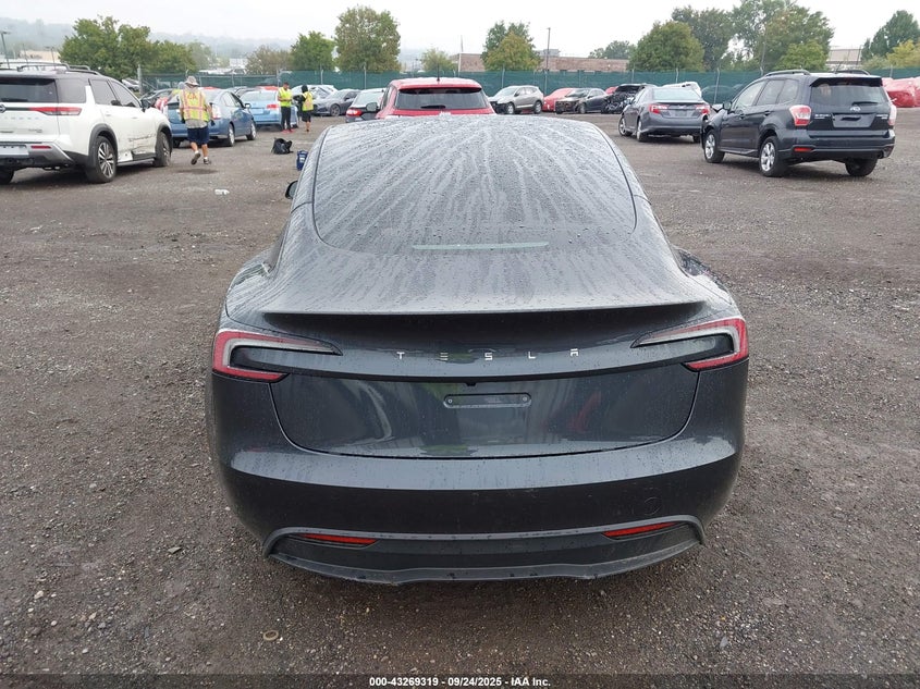 2025 Tesla Model 3 Long Range Rear-Wheel Drive VIN: 5YJ3E1EA4SF024120 Lot: 43269319