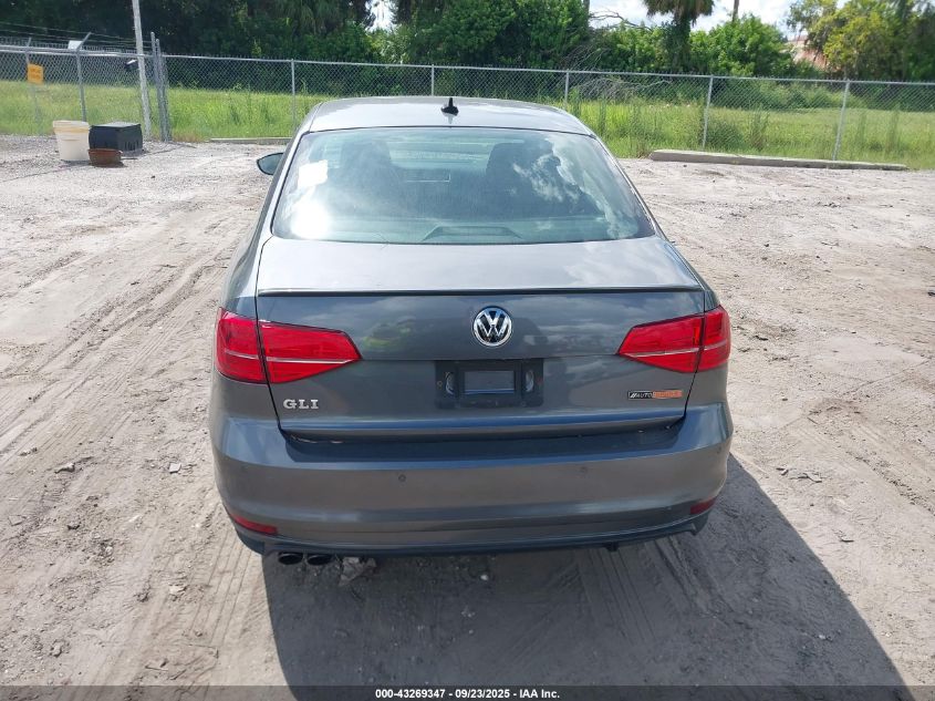 2016 Volkswagen Jetta 2.0T Gli Sel VIN: 3VW4T7AJ7GM375204 Lot: 43269347