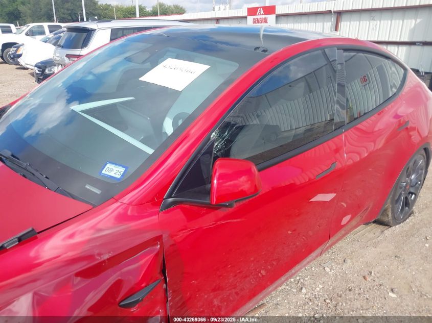 2023 Tesla Model Y Performance Dual Motor All-Wheel Drive VIN: 7SAYGDEF5PF786749 Lot: 43269366