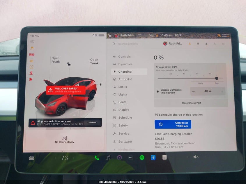 2023 Tesla Model Y Performance Dual Motor All-Wheel Drive VIN: 7SAYGDEF5PF786749 Lot: 43269366