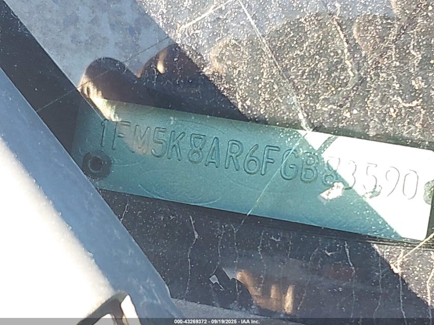 2015 FORD POLICE INTERCEPTOR - 1FM5K8AR6FGB83590