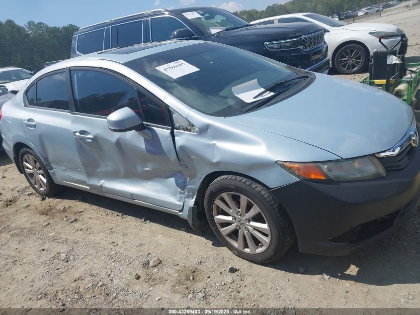 2012 Honda Civic Ex VIN: 19XFB2F80CE063222 Lot: 43269403