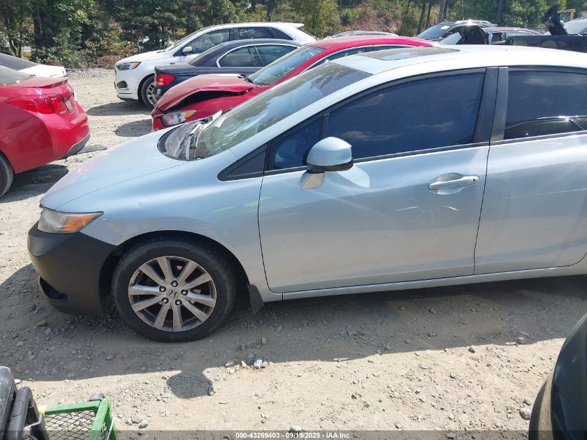 2012 Honda Civic Ex VIN: 19XFB2F80CE063222 Lot: 43269403