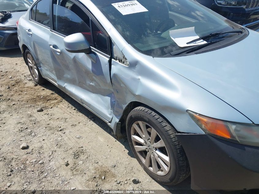 2012 Honda Civic Ex VIN: 19XFB2F80CE063222 Lot: 43269403