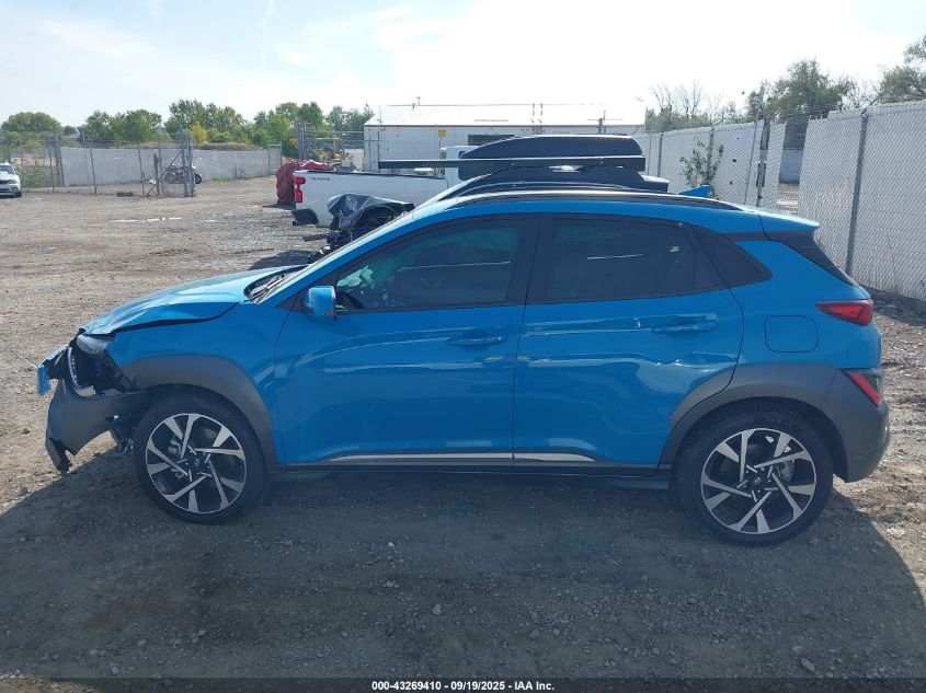 2023 Hyundai Kona Limited VIN: KM8K53A31PU992068 Lot: 43269410
