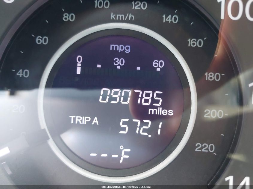 2013 Honda Cr-V Ex-L VIN: 5J6RM3H74DL011757 Lot: 43269456