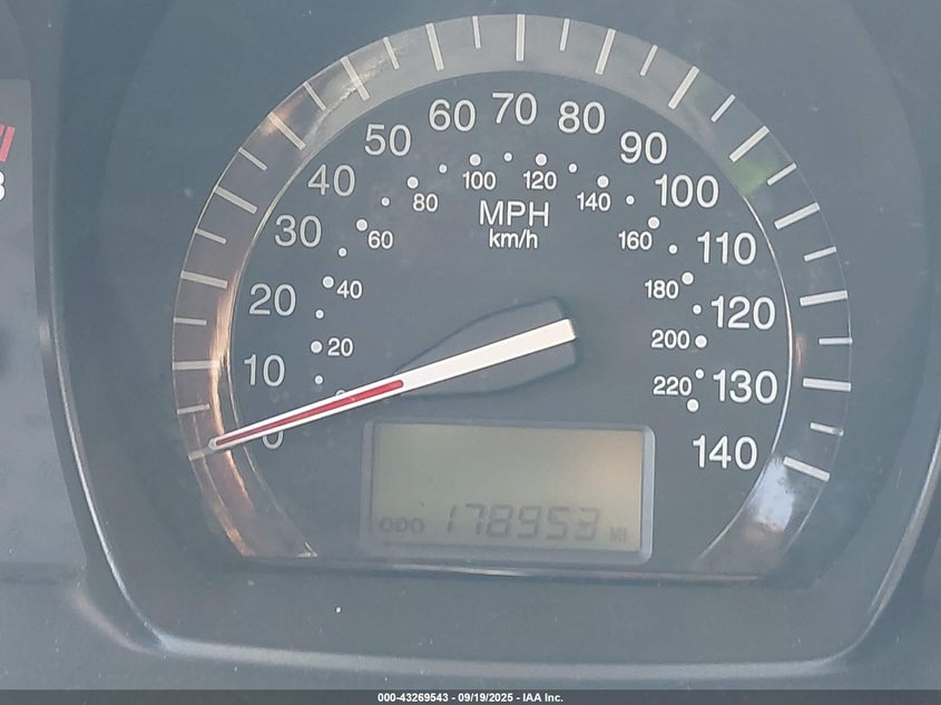 2009 Kia Spectra Lx VIN: KNAFE222795664430 Lot: 43269543