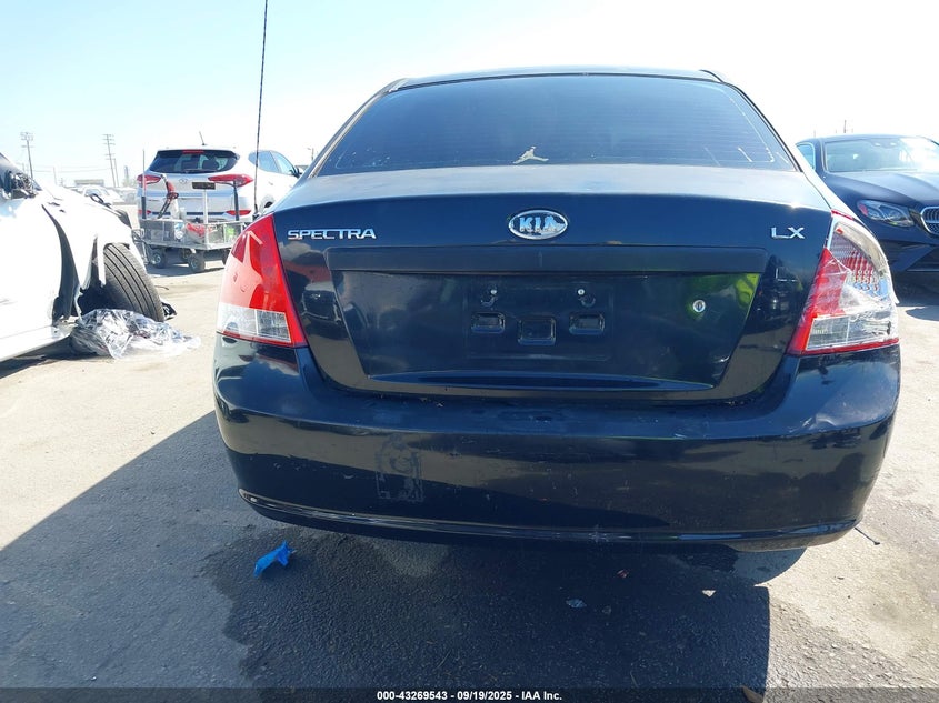 2009 Kia Spectra Lx VIN: KNAFE222795664430 Lot: 43269543