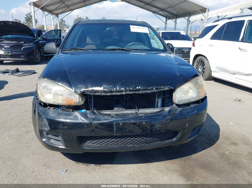 2009 Kia Spectra Lx VIN: KNAFE222795664430 Lot: 43269543