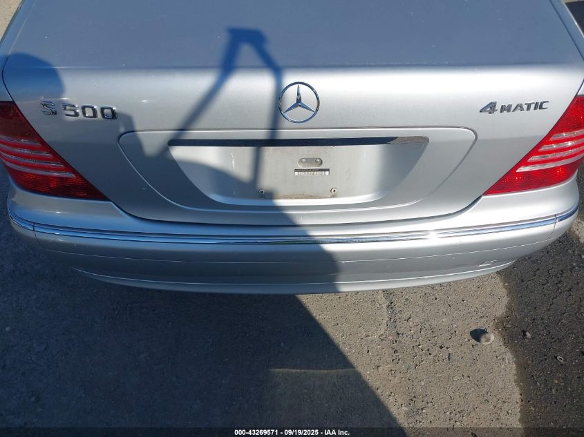 2003 Mercedes-Benz S 500 VIN: WDBNG84J73A372757 Lot: 43269571