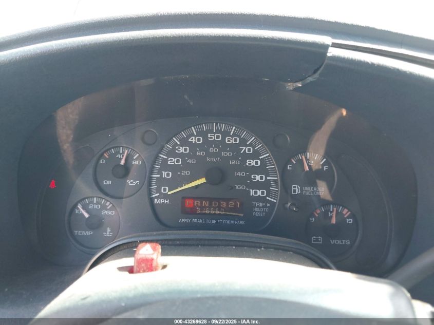 1998 Chevrolet Astro VIN: 1GNDM19W0WB168048 Lot: 43269628