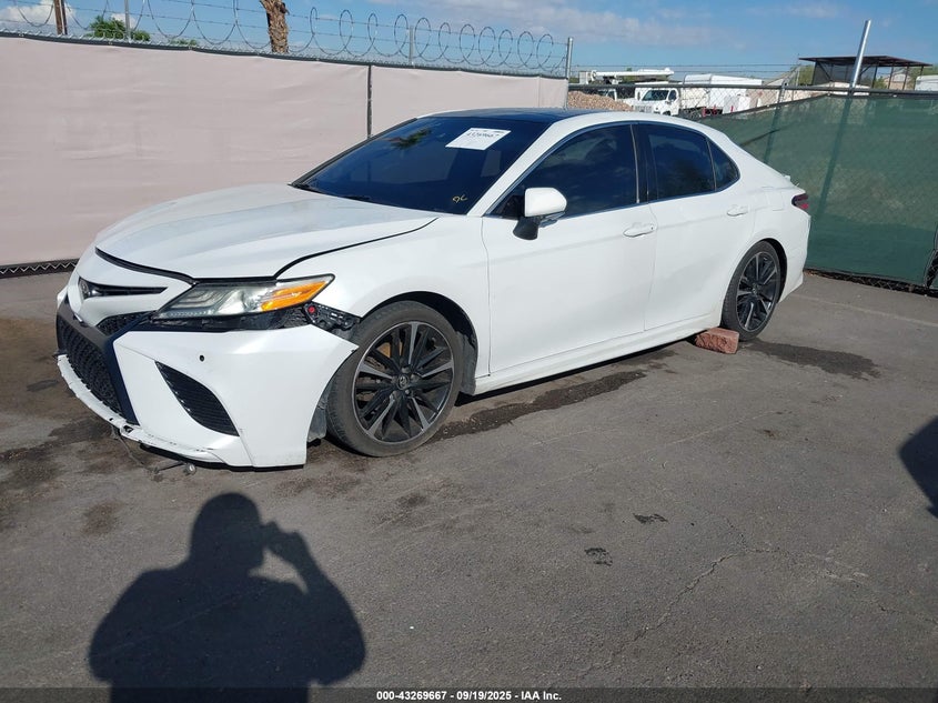 2018 Toyota Camry Xse V6 white sedan gasoline 4T1BZ1HK2JU004597 photo #3