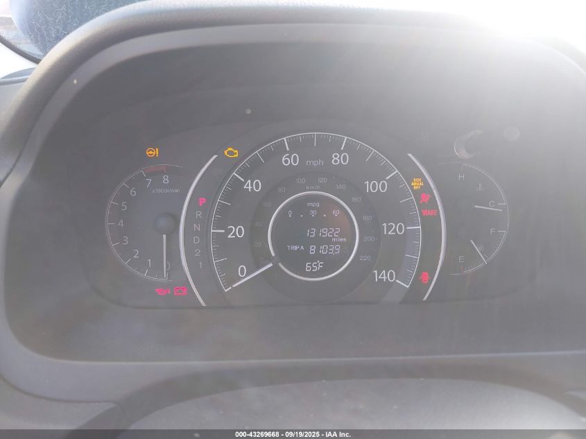 2013 Honda Cr-V Ex-L VIN: 2HKRM4H72DH687107 Lot: 43269668