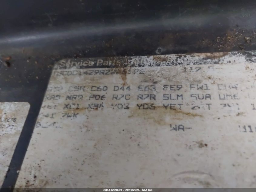 1994 Chevrolet Gmt-400 C1500 VIN: 1GCDC14Z9RZ226196 Lot: 43269679