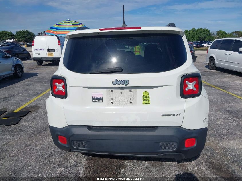 2017 Jeep Renegade Sport Fwd VIN: ZACCJAAB8HPF53761 Lot: 43269750