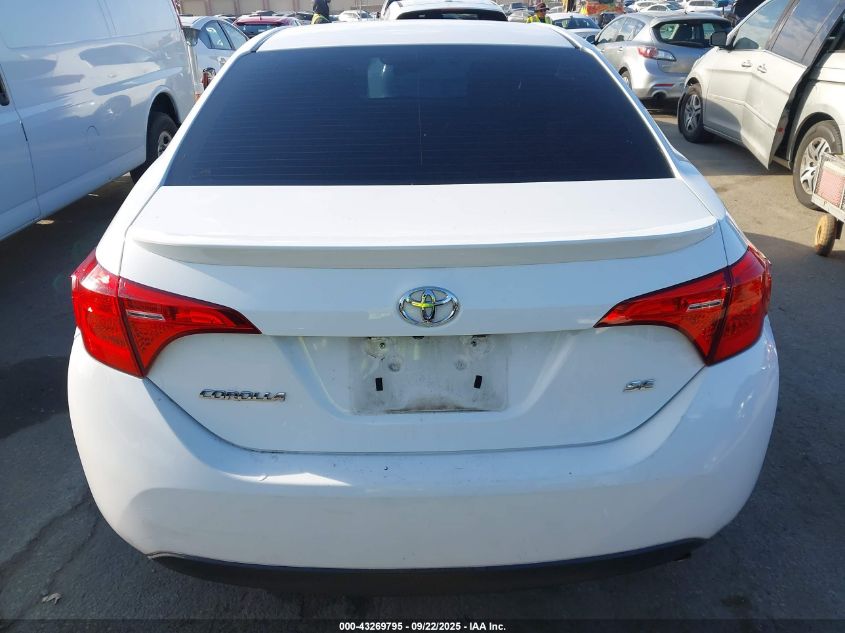 2017 Toyota Corolla Se VIN: 5YFBURHEXHP607607 Lot: 43269795