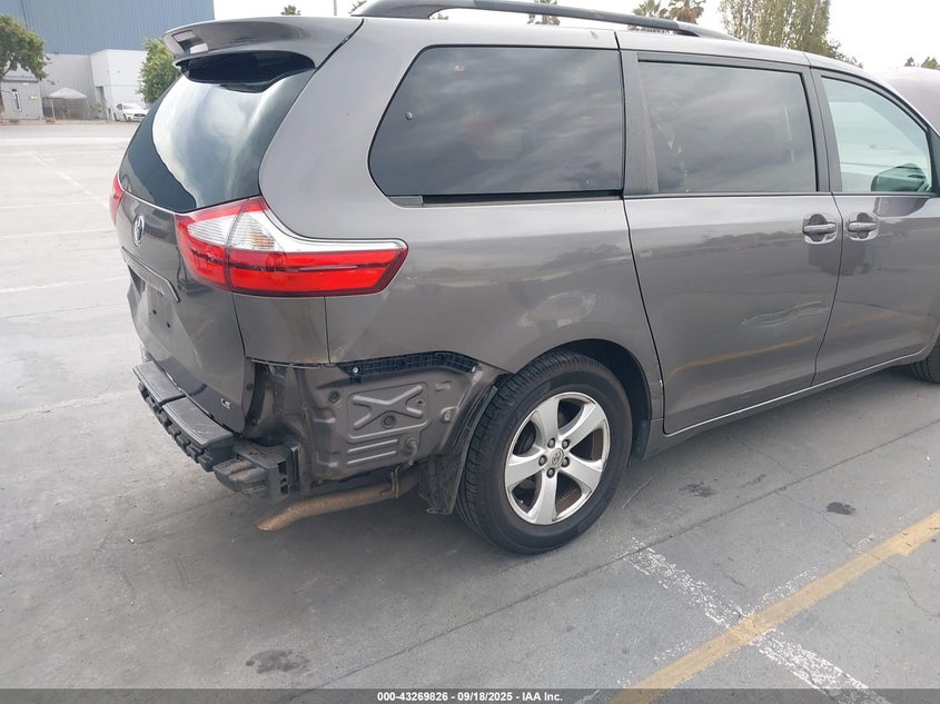 2016 Toyota Sienna Le 8 Passenger VIN: 5TDKK3DC0GS710886 Lot: 43269826