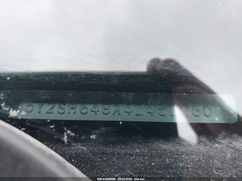 2004 Pontiac Vibe VIN: 5Y2SM648X4Z453060 Lot: 43269896