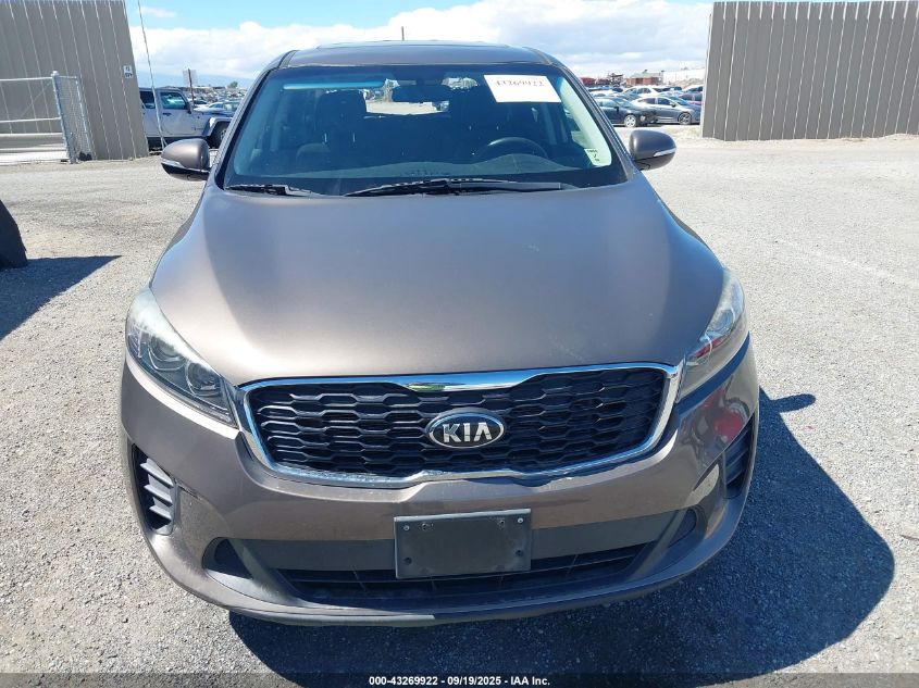 2019 Kia Sorento 3.3L Lx VIN: 5XYPG4A52KG469762 Lot: 43269922