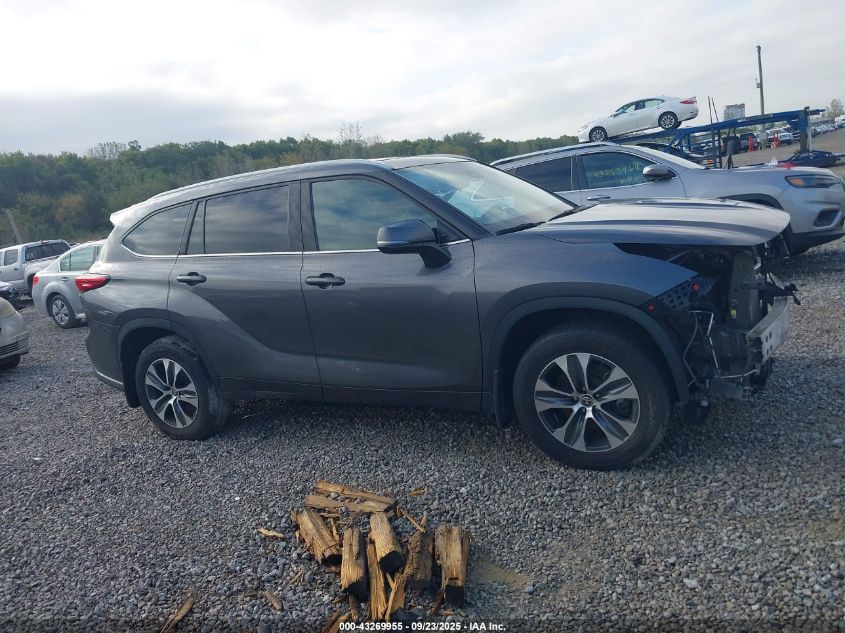 2022 Toyota Highlander Xle VIN: 5TDGZRBH4NS236795 Lot: 43269955