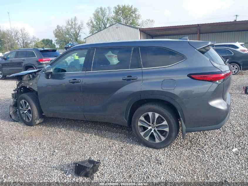 2022 Toyota Highlander Xle VIN: 5TDGZRBH4NS236795 Lot: 43269955