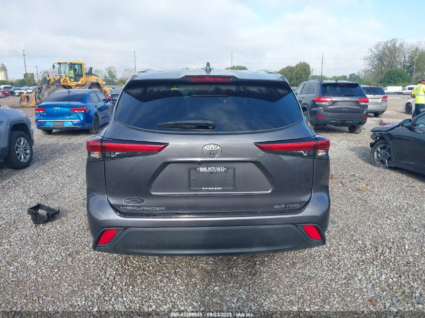 2022 Toyota Highlander Xle VIN: 5TDGZRBH4NS236795 Lot: 43269955