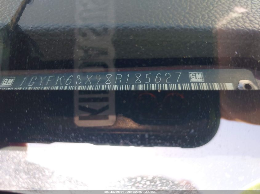2008 Cadillac Escalade Standard VIN: 1GYFK63898R185627 Lot: 43269991