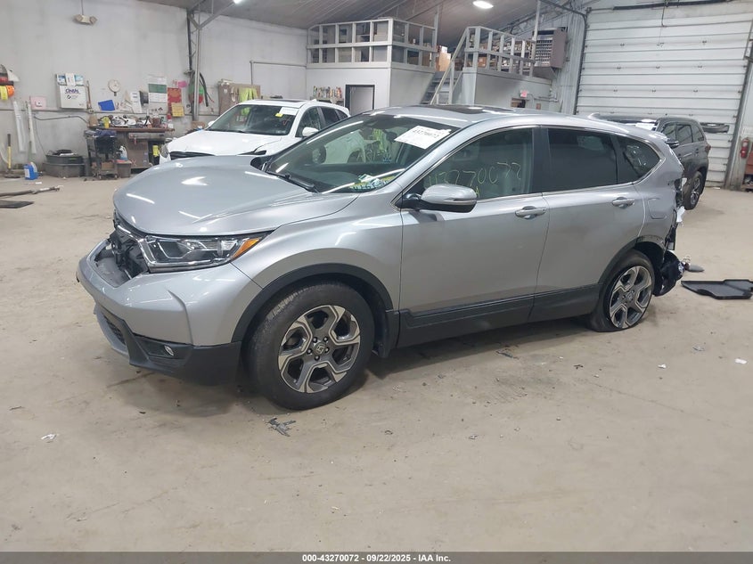2017 Honda Cr-v 1.5 Ex Silver Lot 111043270072 Vin 2HKRW2H55HH675438
