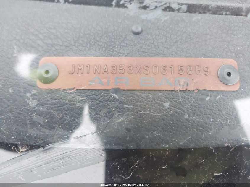 1995 Mazda Mx-5 Miata VIN: JM1NA353XS0615889 Lot: 43270092