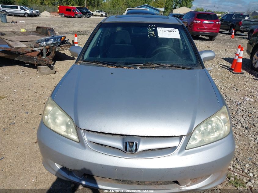 2004 Honda Civic Ex VIN: 2HGES26854H525759 Lot: 43270093