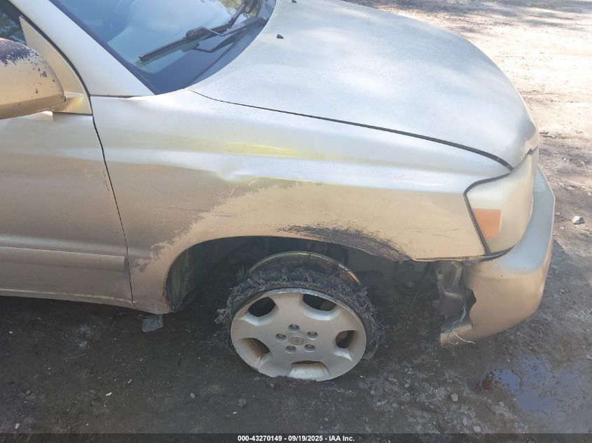 2006 Toyota Highlander Limited V6 VIN: JTEDP21A460124583 Lot: 43270149