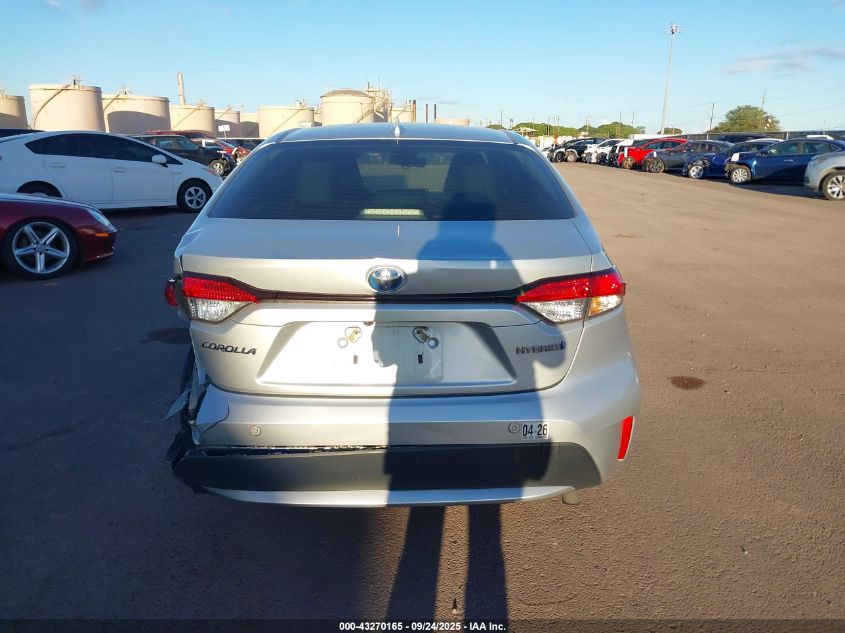 2022 Toyota Corolla Hybrid Le VIN: JTDEAMDE6N3004060 Lot: 43270165