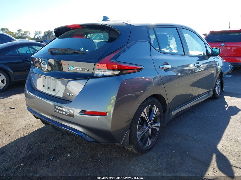 Vin: 1n4az1cv5nc558588, lot: 43764855, nissan leaf sv 20224