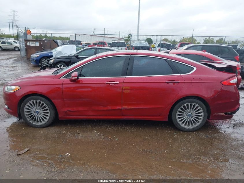 2013 Ford Fusion Titanium VIN: 3FA6P0K90DR309352 Lot: 43270329