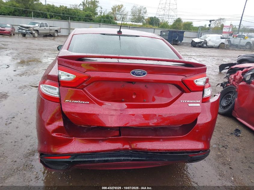 2013 Ford Fusion Titanium VIN: 3FA6P0K90DR309352 Lot: 43270329