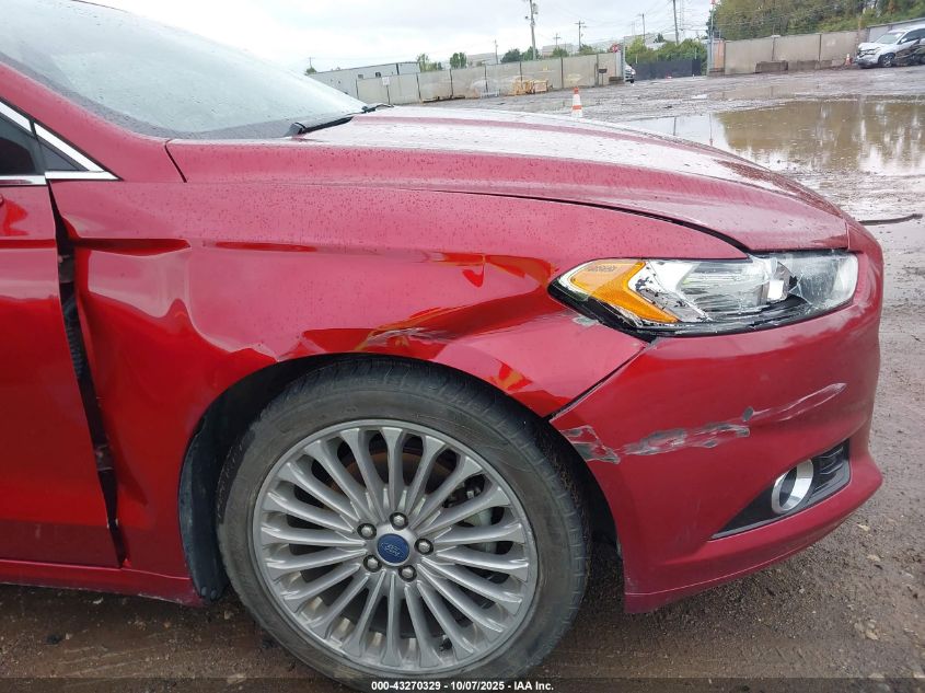 2013 Ford Fusion Titanium VIN: 3FA6P0K90DR309352 Lot: 43270329