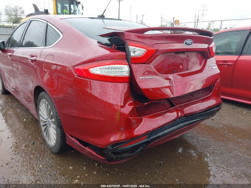 2013 Ford Fusion Titanium VIN: 3FA6P0K90DR309352 Lot: 43270329