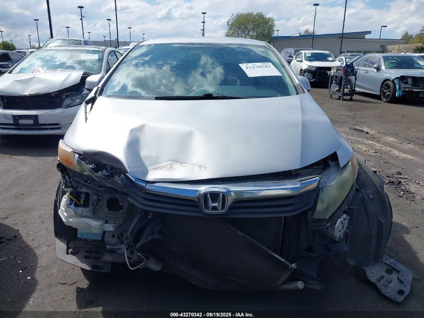 2012 Honda Civic Lx VIN: 19XFB2F54CE354070 Lot: 43270342