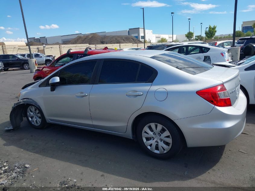 2012 Honda Civic Lx VIN: 19XFB2F54CE354070 Lot: 43270342