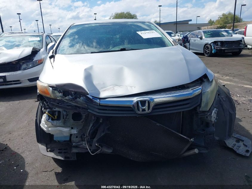 2012 Honda Civic Lx VIN: 19XFB2F54CE354070 Lot: 43270342